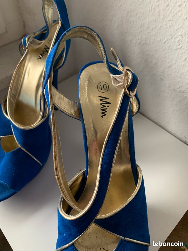 Escarpins Bleus Mim Shoes - Pointure 40 (image 6)