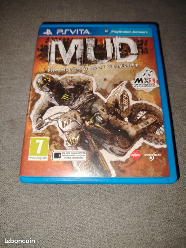 Jeu MUD FIM Motocross World PS Vita Complet FR - Très Bon état - Boîte Et Notice