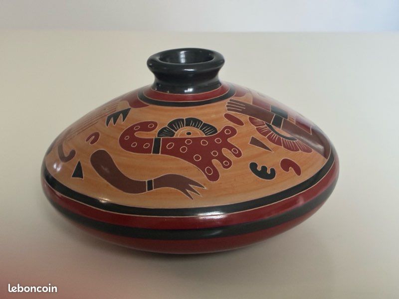 Nicaragua 🇳🇮 Magnifique Vase Emmanuel Maldonado (image 11)
