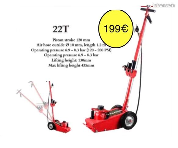 Cric poids lourd pro 22t widmann neuf - Poids lourds