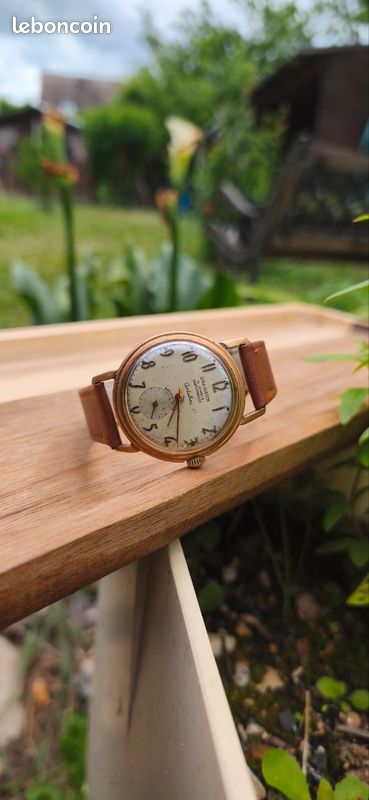 Montre Vintage Gira-Watch Mécanique Plaqué Or Fonctionne (image 6)