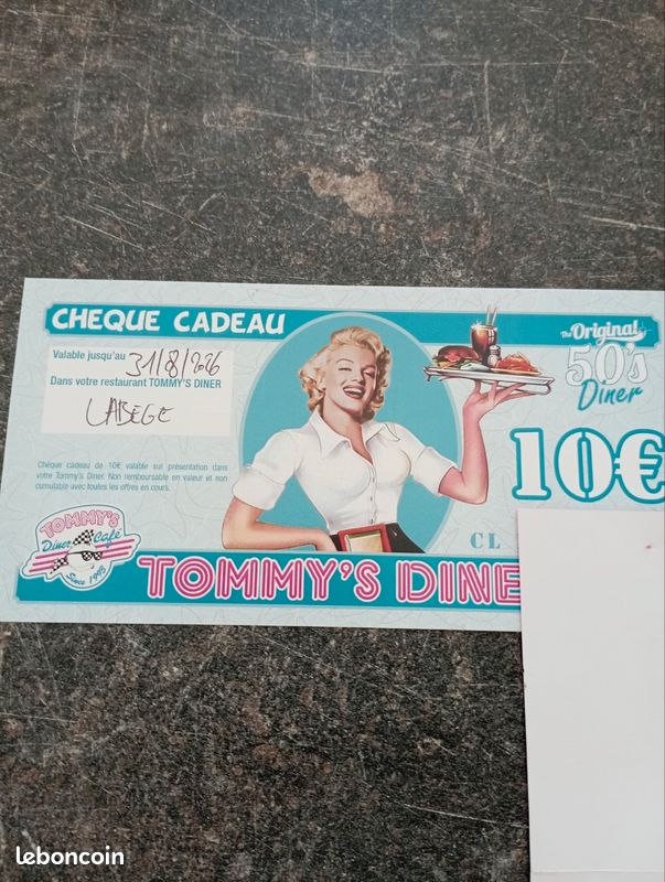 Chèque cadeau Tommy's (image 1)