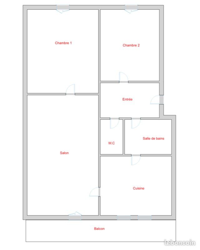 Appartement a louer sainte-foy-les-lyon - 3 pièce(s) - 56 m2 - Surfyn