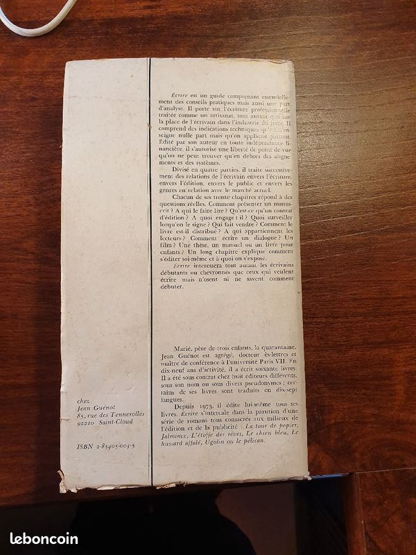 RARE DEDICASSE : Ecrire - Guide pratique de l'écrivain (image 2)