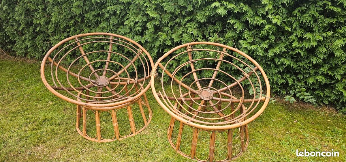 Fauteuil et canapé en bambou (image 3)