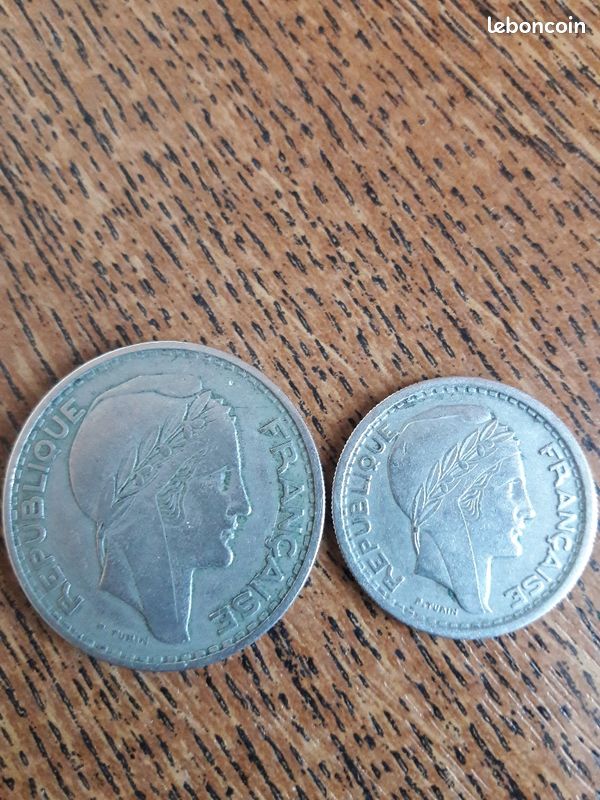 2 pièces de monnaie ancienne d'Algérie (image 2)