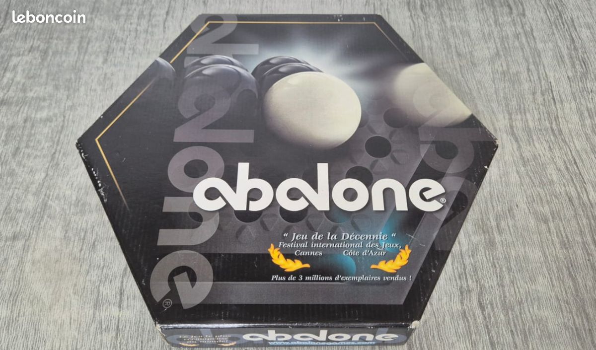 Jeu Abalone – Édition Luxe Bleue Avec Vinyle Et Livret – Rare – Stratégie Rétro