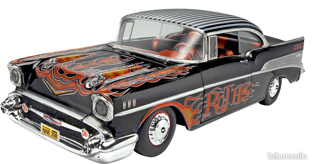 Maquette plastique CHEVY BEL'AIR 1957 "Ed Roth", version 2 en 1 - 1/25 - REVELL/MONOGRAM n° 85-4306 (image 4)