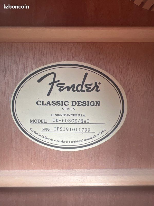 Guitare electro acoustique Fender (image 8)