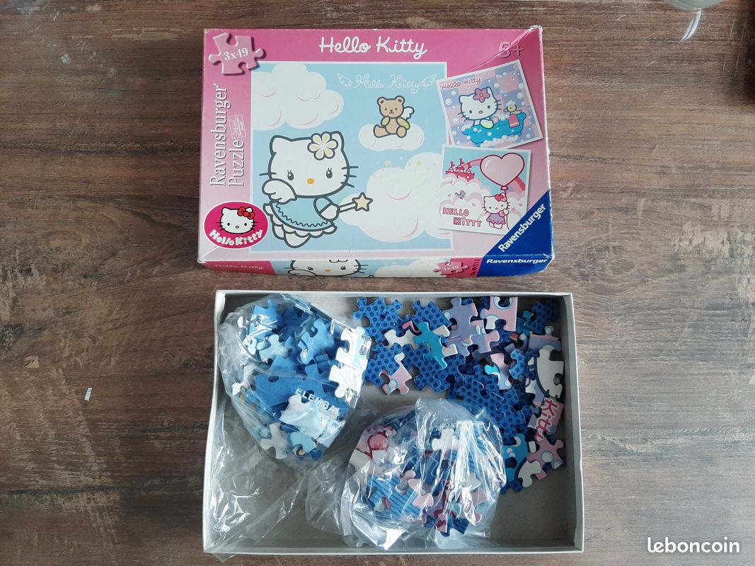 Puzzle Hello Kitty 3 x 49 pièces (image 2)