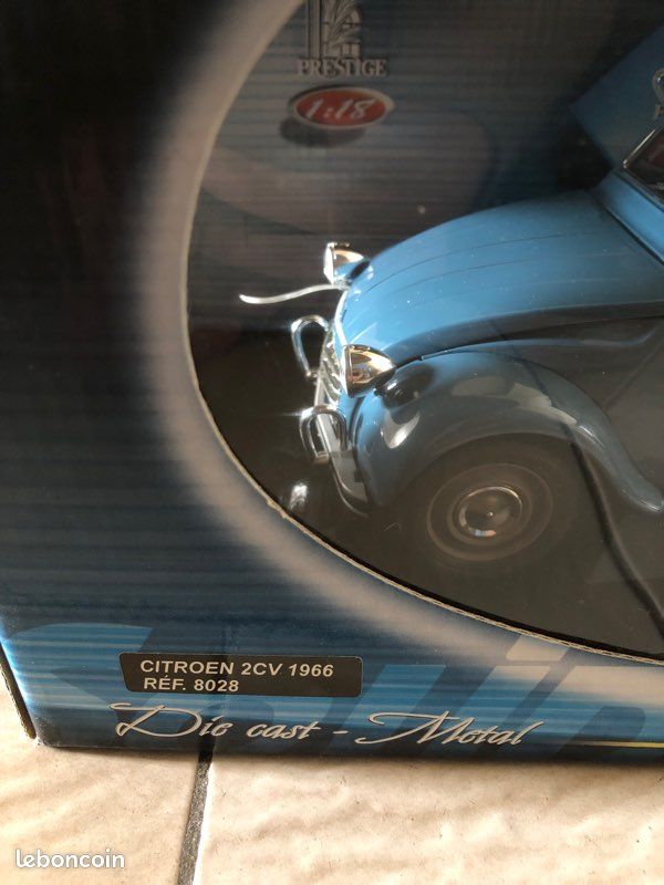 Citroën 2 CV Gauloises 1966 - Solido échelle 1/17 - Bleue, Publicitaire, Excellent état