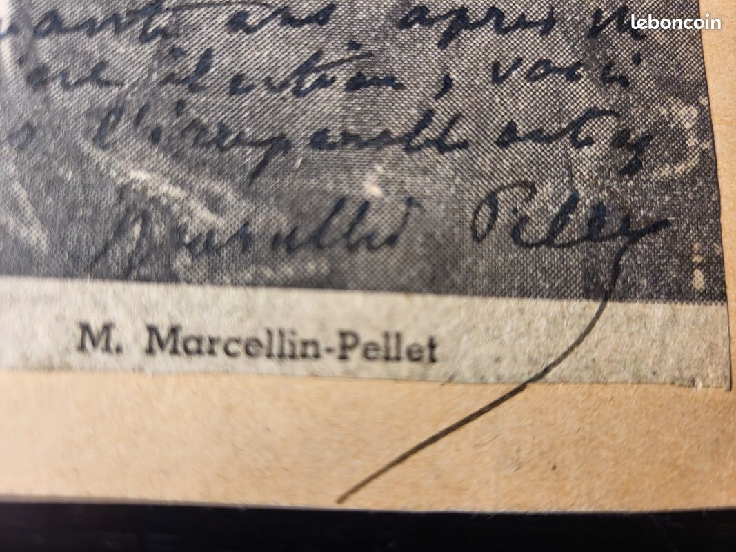 Autographe de Marcellin Pellet homme politique français (image 1)