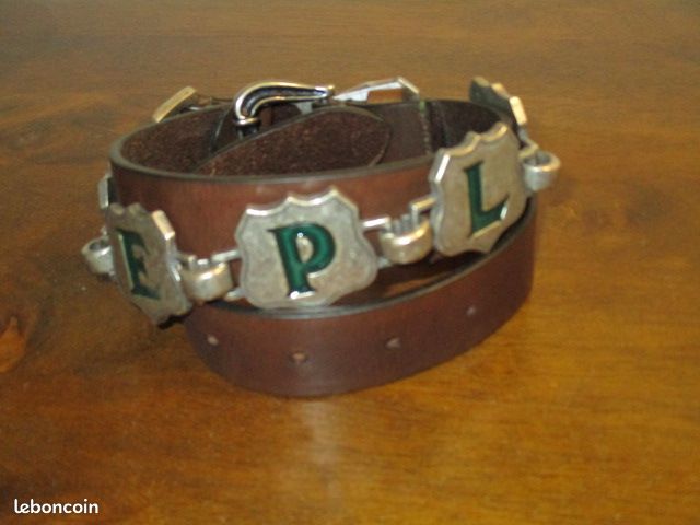Ceinture Unisexe En Cuir Marron - Neuf Avec étiquettes, Fabrication Française