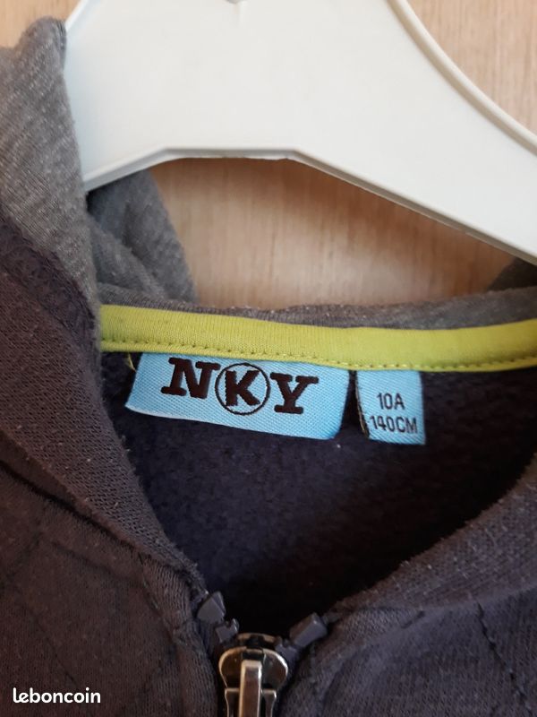 Gilet zippé avec poches Kiabi 10ans (image 3)
