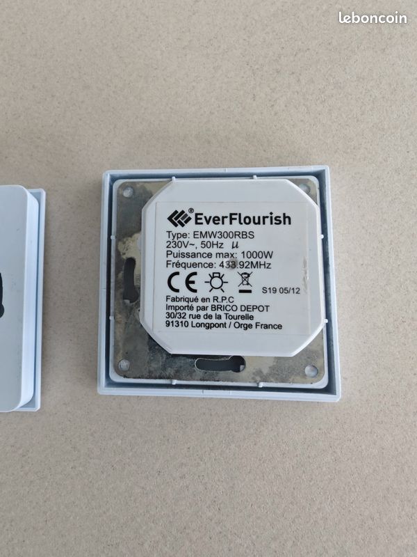 Kit interrupteur sans fil EverFlourish (image 3)