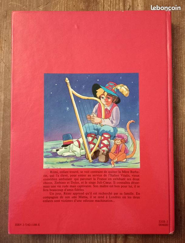 Livre Les aventures de Rémi - TF1 - France Loisirs 1982 Basé sur le dessin animé (image 4)