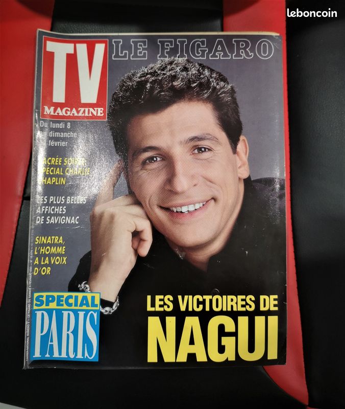 Le Figaro TV Magazine 8/2/1993 Nagui /Sinatra/Affiches de Savignac / Charlot (image 1)