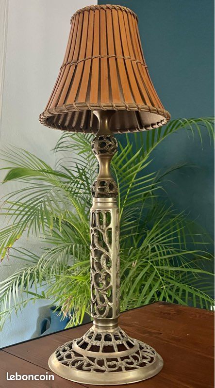 Superbe Lampe à poser ancienne Asie (image 1)