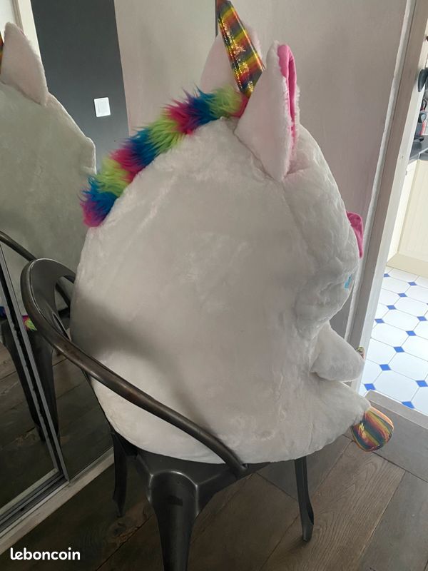 Licorne blanche Belly Buddy XXL peluche (image 8)