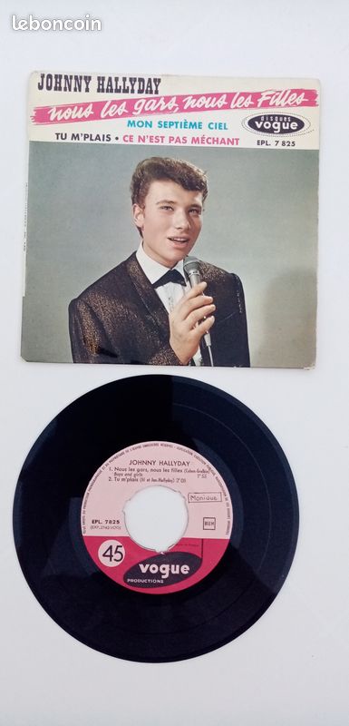 Lot vinyle johnny hallyday 45 tours (image 10)