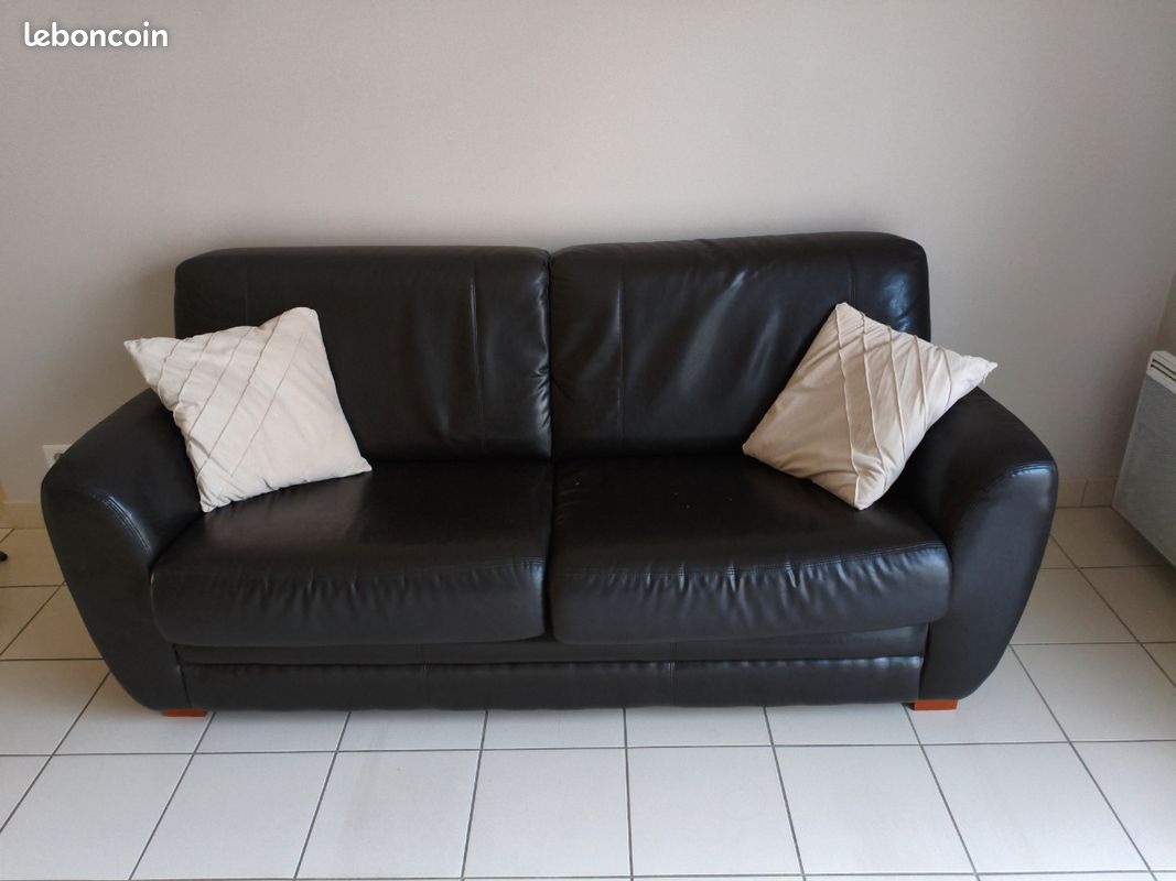 Canape Cuir Convertible 3 Places