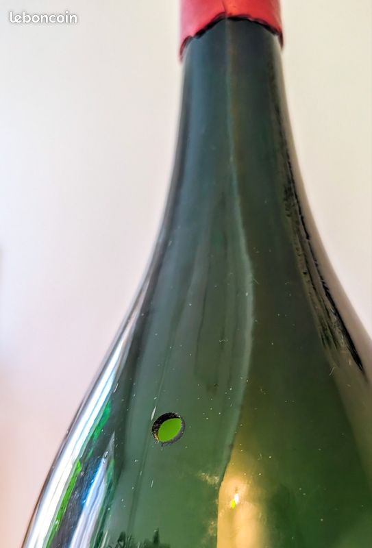 Bouteille vide Mathusalem 6L Crozes Hermitage 1989 sérigraphiée - Déco cave / bar (image 3)