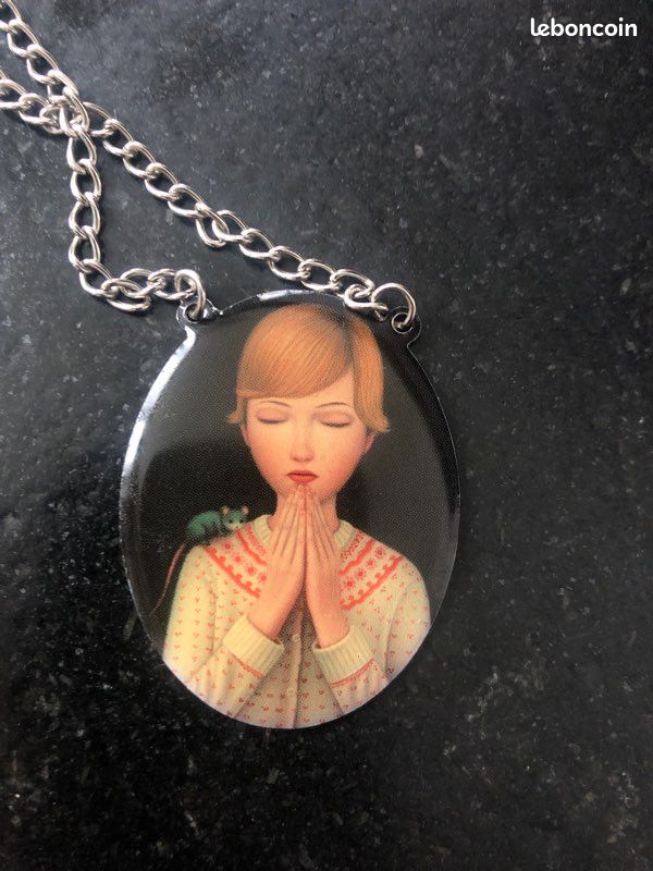 Collier Vintage Acrylique Multicolore - Style Little Marcel - Bijou Fantaisie Pop