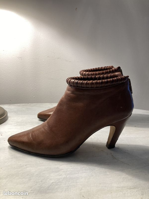 Boots cuir 36/37 (image 5)