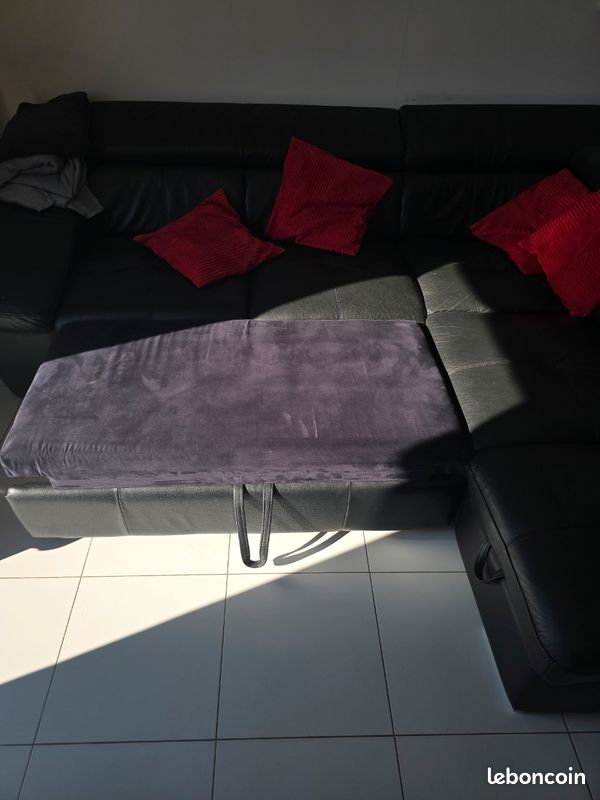 Canape d’angle cuir (image 3)