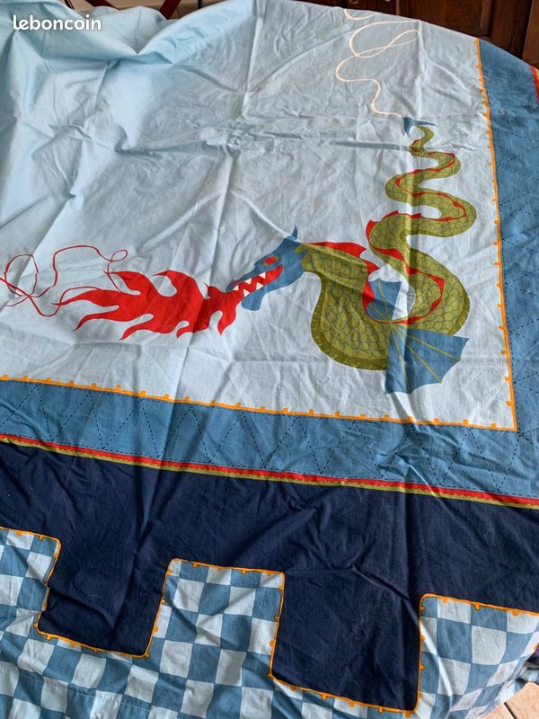Coffres à jouet miroir pour chambre enfant thème dragons chevalier (image 3)
