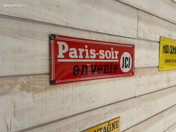 Plaque Publicitaire Métal Bombée 30x40cm – Poudre Chéramy Paris, Neuve