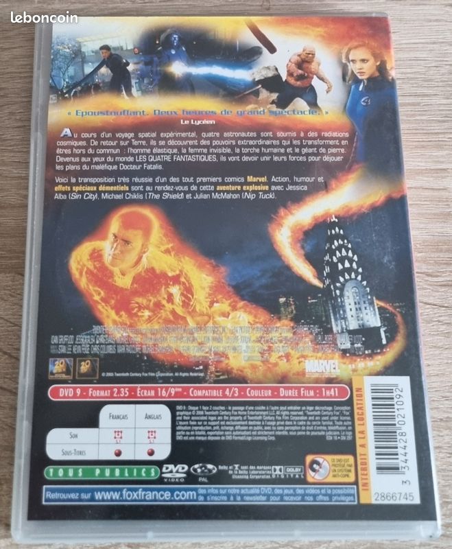 Les 4 fantastiques film 2006 DVD (image 3)