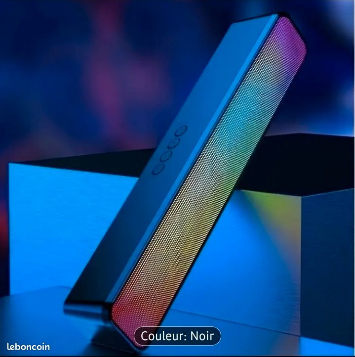 Barre De Son Enceinte Bluetooth Filaire Led RGB Haut Parleur Hi-fi Rechargeable (image 3)