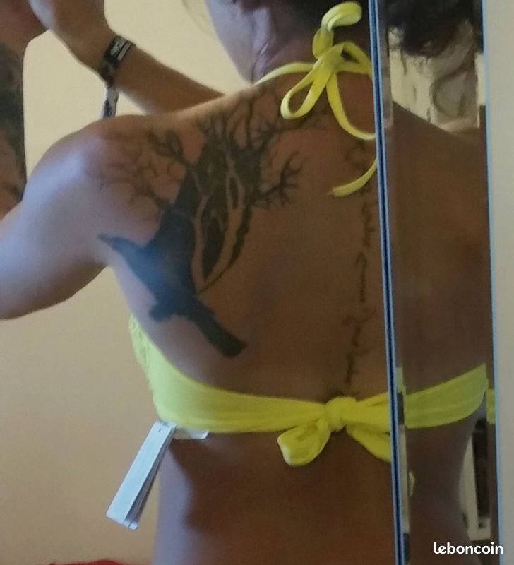 Haut maillot de bain Calzedonia jaune citron 85B neuf avec étiquette (image 4)