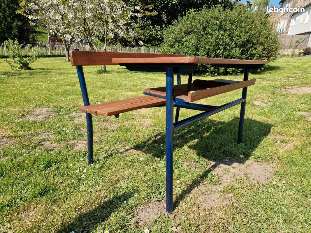 Ancien bureau écolier restauré (image 2)