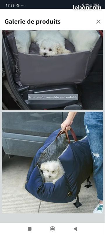 Siège D'auto Imperméable et Antidérapant pour Chien Avec