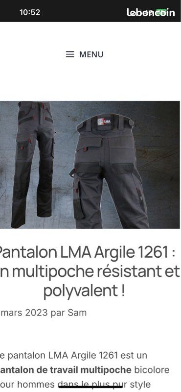 Pantalon de chantier Vêtements