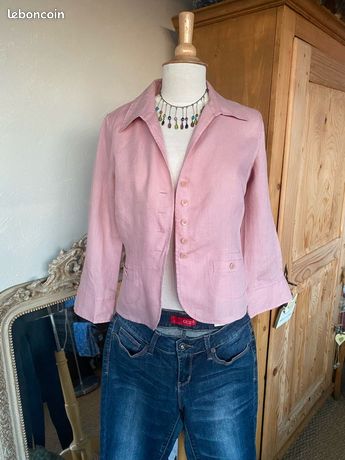 Veste Femme Gérard Darel Occasion - Blazer Rose - Taille 36 - Très Bon état