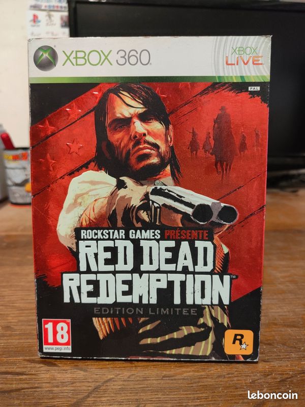 Jeu Xbox 360 Red Dead Redemption - Version PAL FR Complète Avec Carte, Bon état Fonctionnel