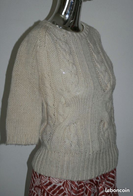 Pull femme grosse maille laine mélangée ZARA KNIT 36 (S) Vêtements