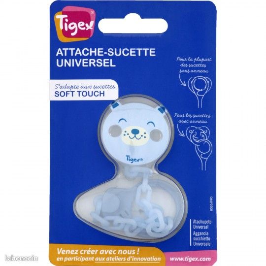 Sucette et attache-sucette Tigex (image 1)
