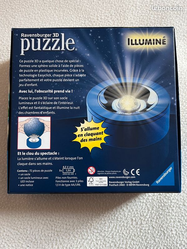 PUZZLE 3 D illuminé (image 1)