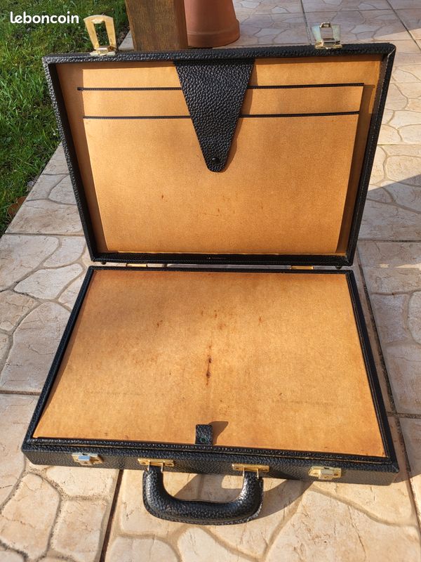 Mallette Ancienne Sudhaus En Cuir Cognac – Attaché-case Et Bagage 2-en-1 (Original, Adulte)