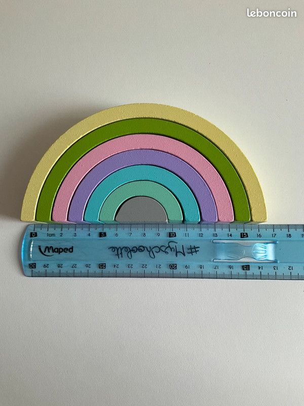 Arc en Ciel Macaron en bois (image 4)