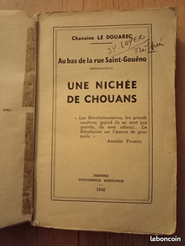 Une nichée de chouans de Le Douarec (image 2)