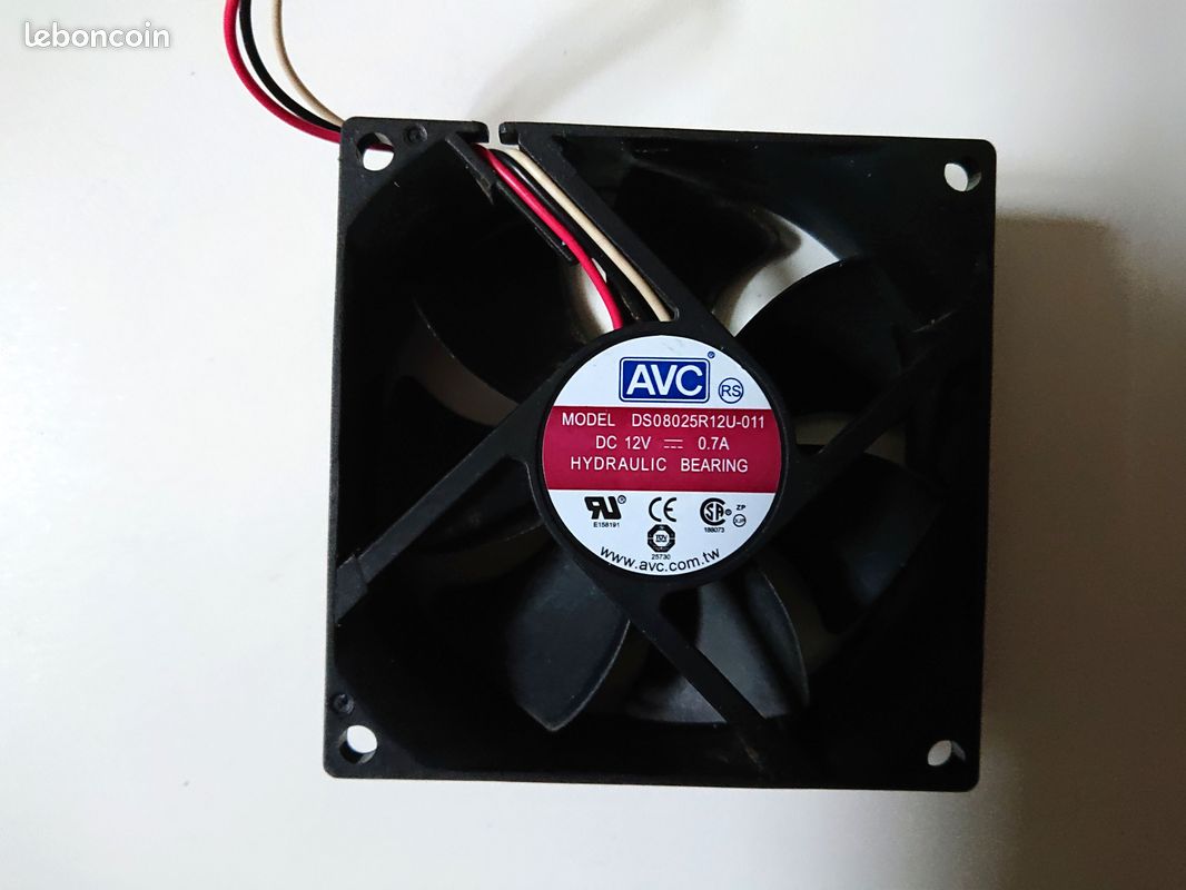 Ventilateur PC AVC DS08025R12U 011 DC12V (image 1)
