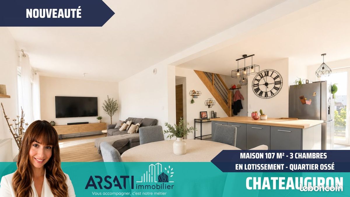 Maison 5 pièces 102 m² · à Châteaugiron · 102 m² · 289 000 €