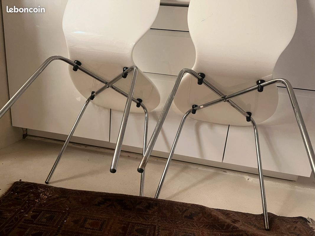 Lot de 2 chaises Plexi et inox (image 14)