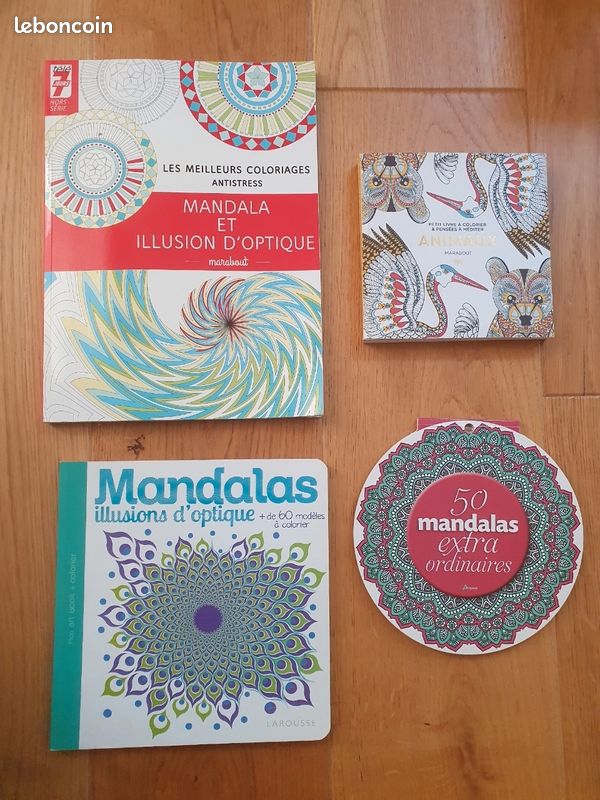 Lot de 4 livres mandalas adulte (image 1)