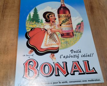 Bouteille Publicitaire Ancienne Bonal - Objet De Collection